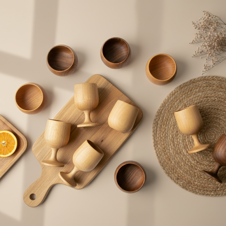 Wooden Eco Tea Cup Goblet ♻