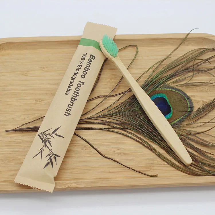 Eco Bamboo Toothbrush 100pcs Set ♻